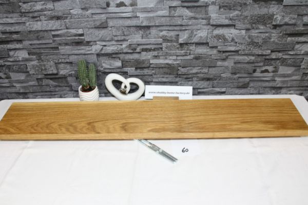 Wandboard Eiche massiv Breite 106 cm / 17 cm Tiefe