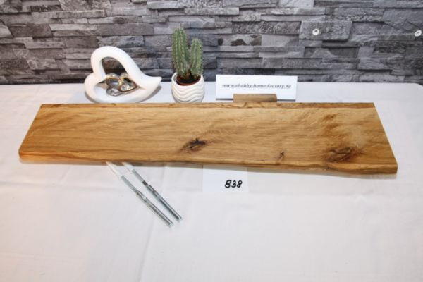 Wandboard Eiche Baumkante 75 cm Wandbrett