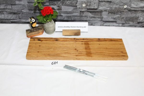 50 cm Board Eiche massiv geölt mit besonderer Maserung