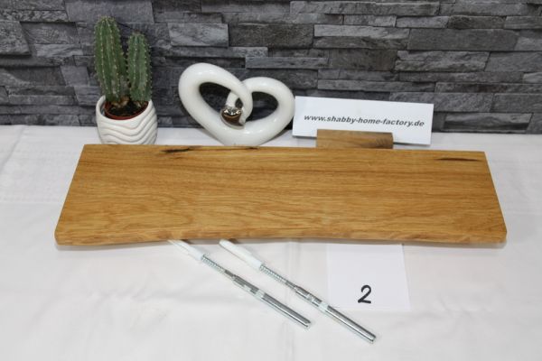Wandboard Eiche Baumkante 50,5 cm Wandbrett