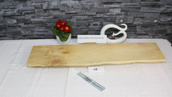 Wandboard 80 cm Ahorn massiv Baumkante
