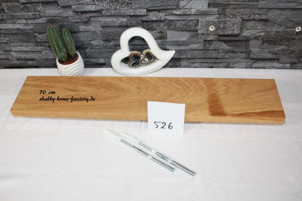 70 cm Board Eiche massiv geölt mit besonderer Maserung
