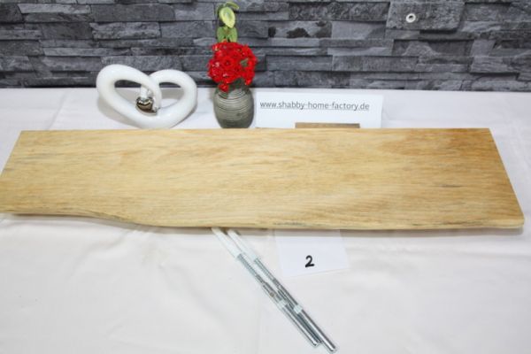 Wandboard 71 cm Ahorn massiv Baumkante