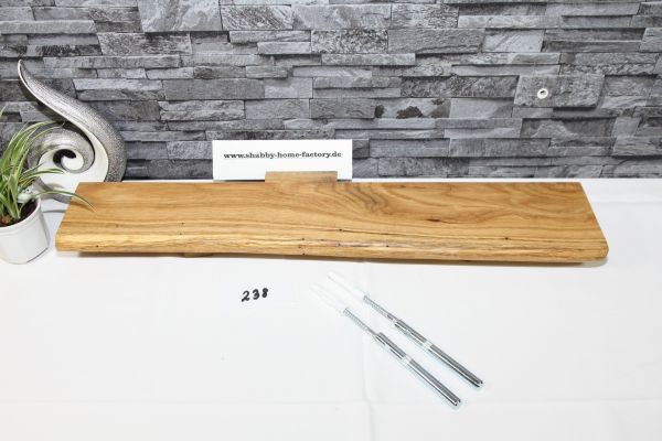 Bord Wandboard 68 cm Eiche Baumkante Wandbrett