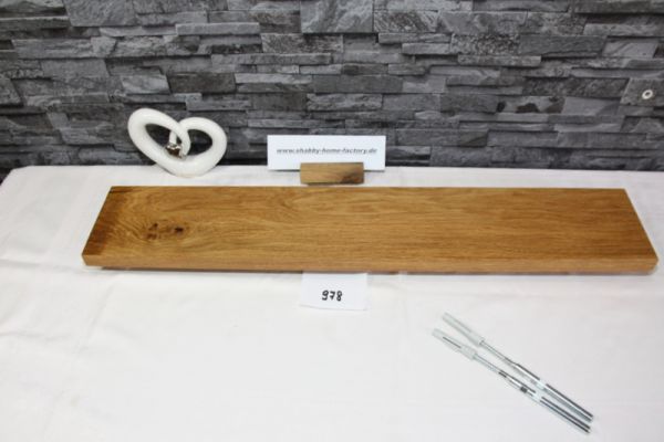 Wandboard Eiche Breite 77 cm / 13 cm Tiefe rustikal