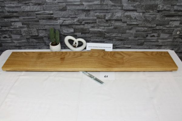 Wandboard Eiche massiv Breite 108 cm / 16,5 cm Tiefe