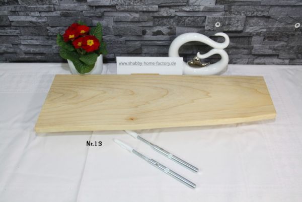 Wandboard 59 cm Ahorn massiv Baumkante
