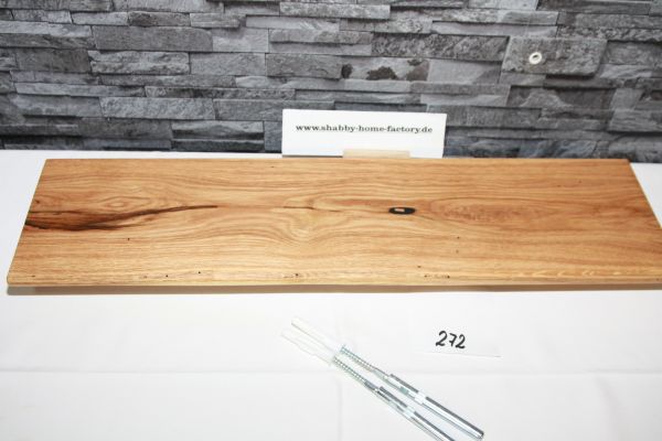 Wandboard Bord 66 cm Eiche Baumkante Wandbrett