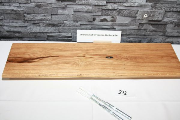 Wandboard Bord 66 cm Eiche Baumkante Wandbrett