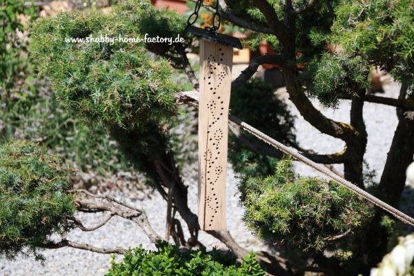 Insektenhotel, Bienenhotel, Wildbienenhotel, Gartendeko, Eiche