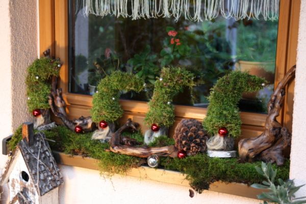 2 Tannenwichtel, Weihnachtswichtel, 2 kleine Wichtel, Weihnachtsdeko, Außendeko