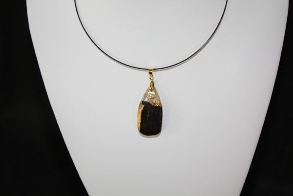 Kette Grenadill und Blattgold