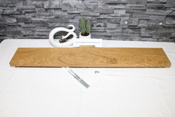 Wandboard Eiche Breite 90 cm / 13,5 cm Tiefe rustikal