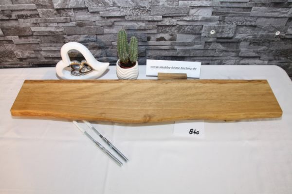 Wandboard Eiche 81 cm Baumkantenbord massiv