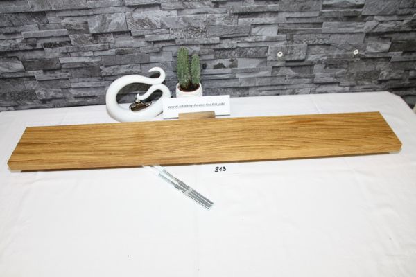 Wandboard Eiche Breite 96 cm / 13 cm Tiefe rustikal