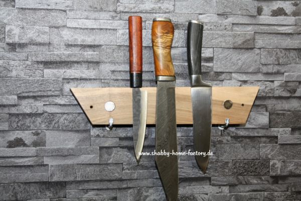 Messerleiste magnetisch Messerblock Nußbaum Messerhalter