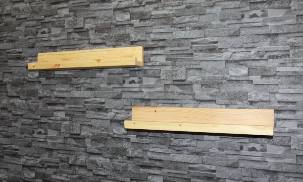 Bilderboard, 2er Set 40 cm Wandboards, Bilderleiste, Gewürzregal