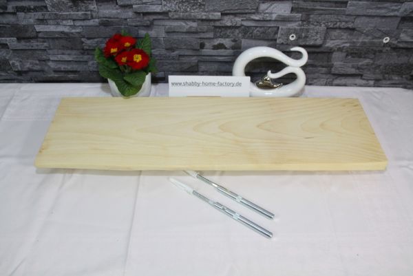 Wandboard 70 cm Ahorn massiv Baumkante