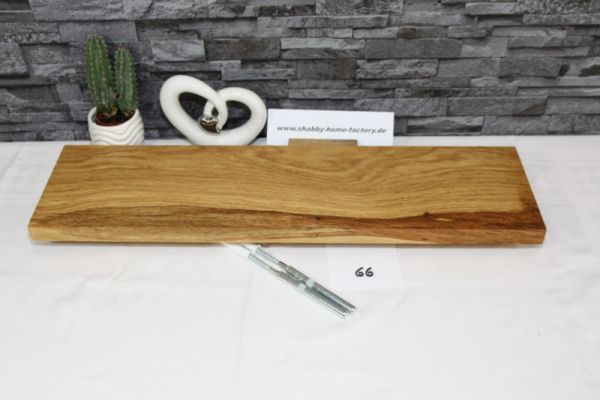 Wandboard Eiche massiv Breite 63 cm Tiefe 16,5 cm