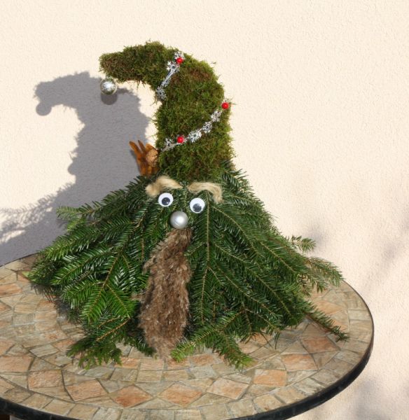 Tannenwichtel, Weihnachtswichtel, 40 cm, Türdeko, Wichtel, Weihnachtsdeko, Außendeko