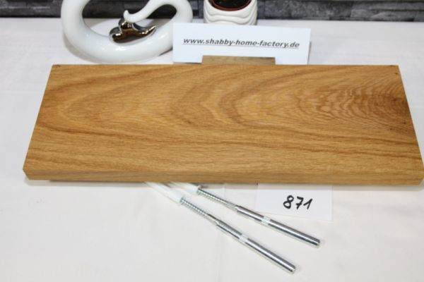 Wandboard Eiche Breite 46 cm / 16 cm Tiefe massiv geölt