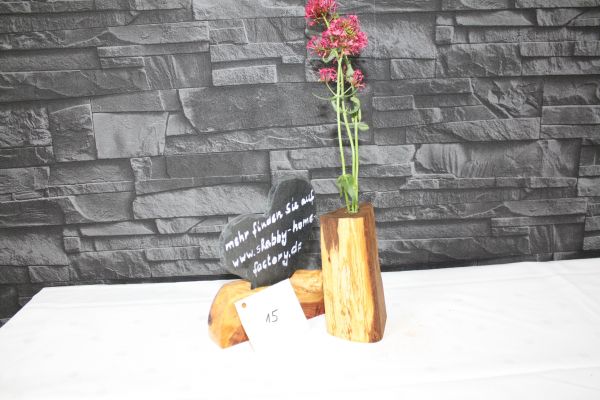 Wildeiche Holzvase #15