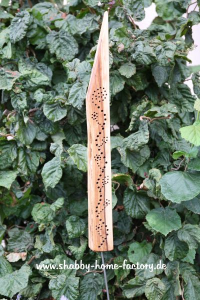 Insektenhotel, Windspiel, Gartendeko, Ulme, Gartenstecker