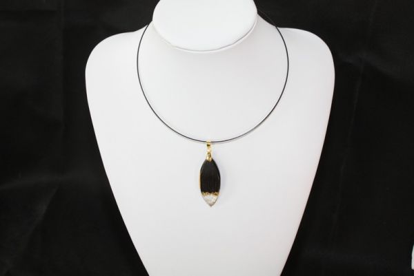 Kette Grenadill und Blattgold