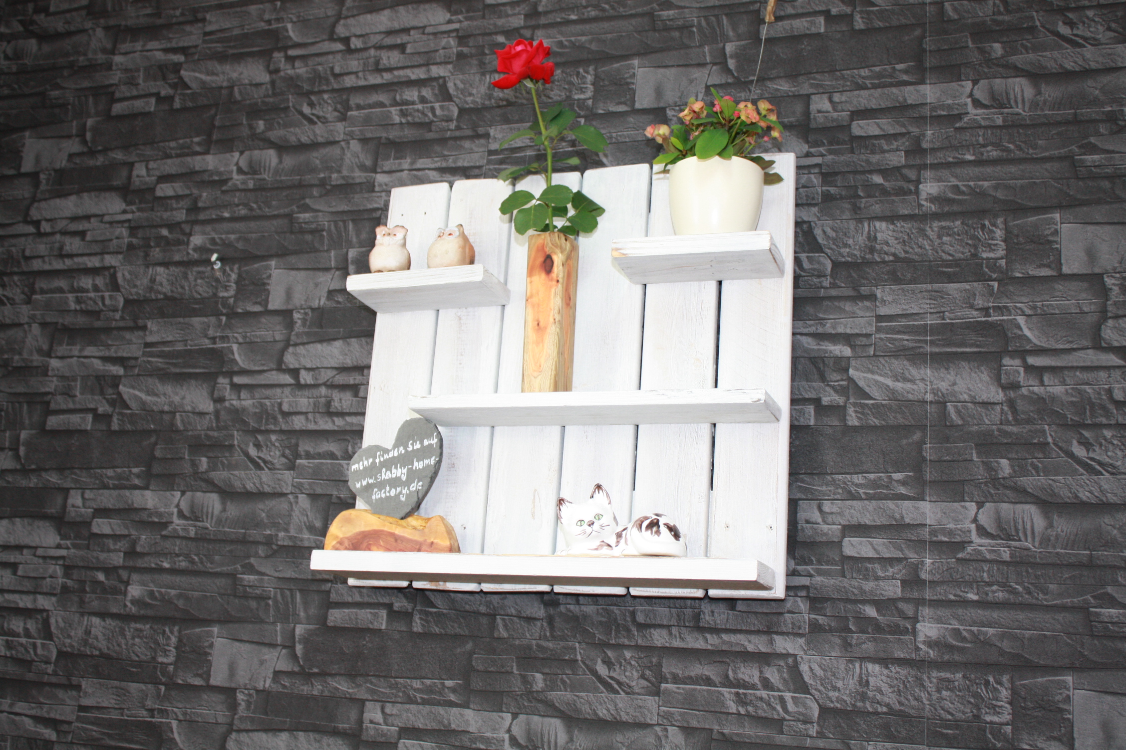 Regal Küche Wandregal shabby weiß A ShabbyMöbel