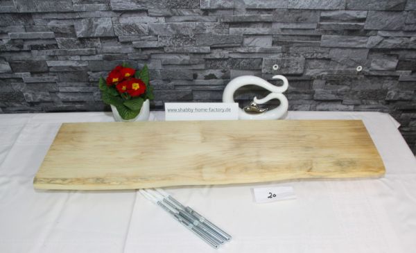 Wandboard 80 cm Ahorn massiv Baumkante