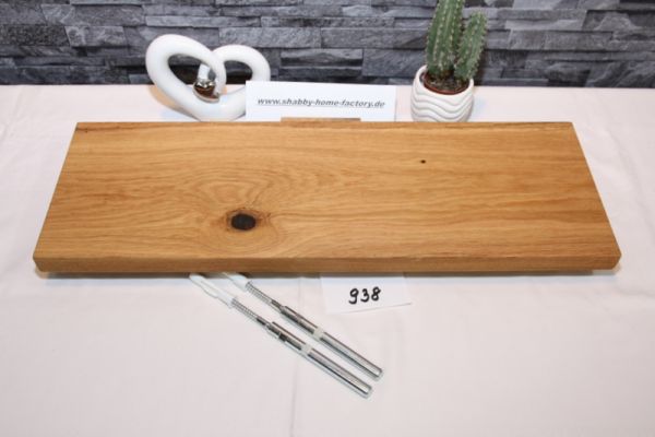 Wandboard Eiche Breite 60 cm Tiefe 20 cm massiv geölt