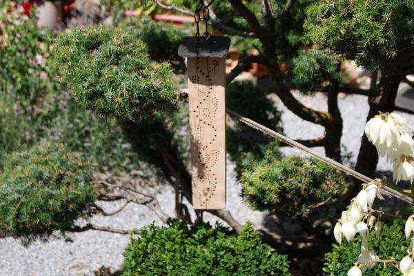 Insektenhotel, Bienenhotel, Wildbienenhotel, Gartendeko, Eiche