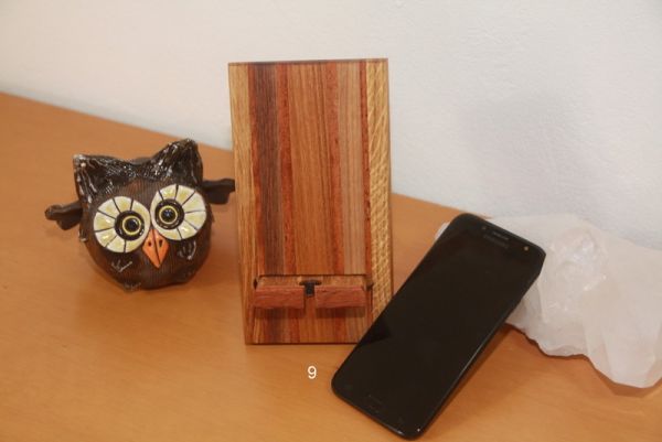 Handyhalter, Holz, Bilderständer, Dockingstation, Smartphonständer