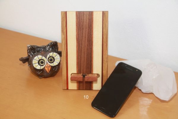 Handyhalter, Holz, Bilderständer, Dockingstation, Smartphonständer