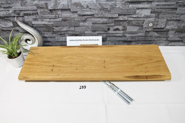 Bord Wandboard 69 cm Eiche Baumkante Wandbrett