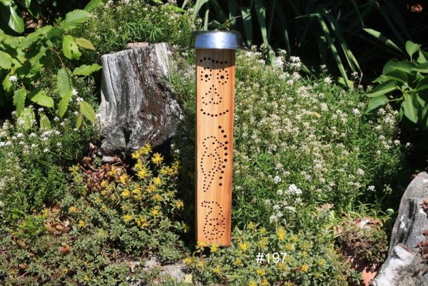 Insektenhotel, Bienenhotel, Gartenstele, Gartendeko, Ulme