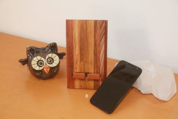 Handyhalter, Holz, Bilderständer, Dockingstation, Smartphonständer