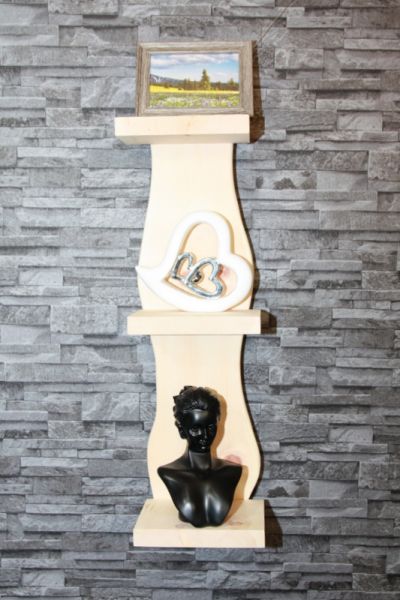 Zirbenregal Nachtkonsole Zirbenmöbel Wellness Bord Wandregal